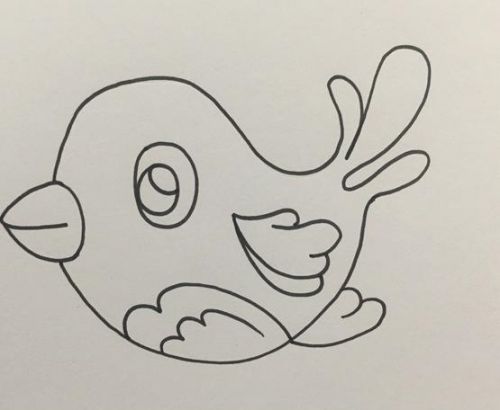 小鸟简笔画可爱一步一步教学 小鸟简笔画彩色简单