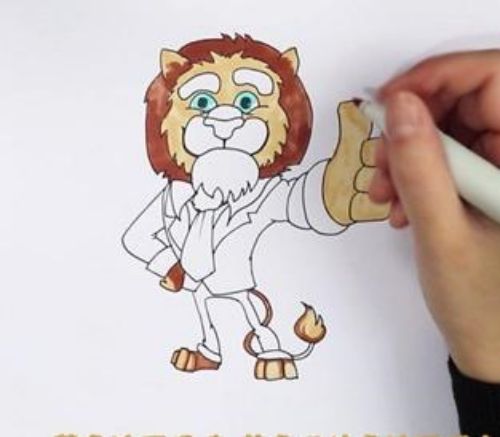 狮子简笔画简单可爱 狮子简笔画儿童步骤教程