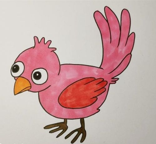 小鸟简笔画怎么画 小鸟简笔画图片彩色画法