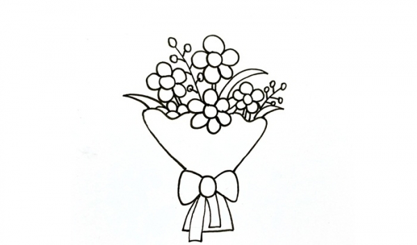 花束简笔画简单又好看 花束简笔画怎么画图片大全
