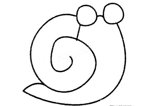 蜗牛简笔画怎么画 蜗牛简笔画儿童简笔画画法