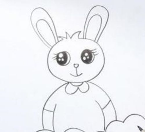 小动物简笔画大全 可爱彩色小兔子简笔画怎么画