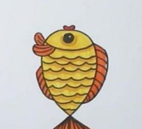 小动物简笔画大全 漂亮小鱼简笔画怎么画