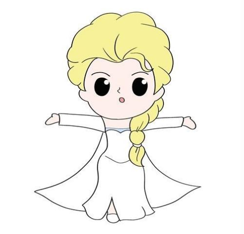 动画女孩怎么画 艾莎简笔画大全一步一步
