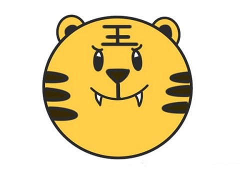 虎头简笔画卡通2022 虎头简笔画简单漂亮画法