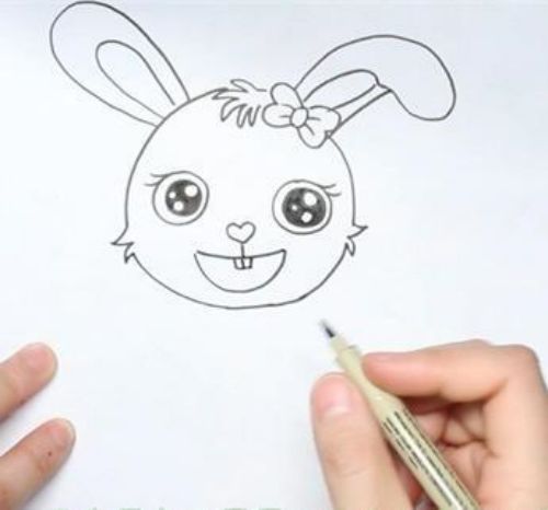 兔子简笔画彩色可爱简笔画 兔子简笔画简单又好看