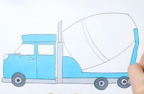工程车简笔怎么画图片大全 工程车简笔画儿童画教程