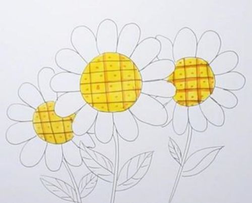向日葵简笔画怎么画 向日葵简笔画图片大全彩色可爱