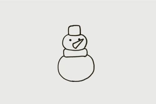 雪人简笔画怎么画 雪人简笔画大全带颜色 一步一步