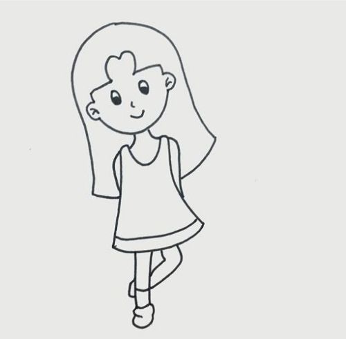 女孩简笔画图片大全 女孩简笔画漂亮可爱怎么画