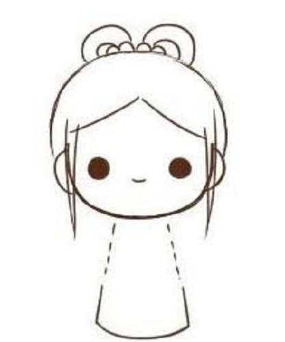 织女简笔画全身简单漂亮 织女简笔画Q版步骤图