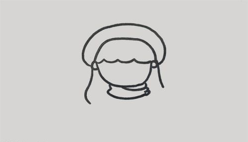 戴围巾的女孩简笔画彩色怎么画 女孩简笔画漂亮可爱