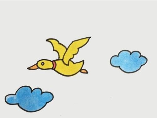 大雁简笔画图片大全 大雁简笔画三步彩色怎么画-素描自学网 大雁简笔画图片大全 大雁简笔画三步彩色怎么画