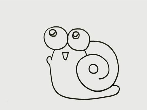 蜗牛简笔画图片大全 蜗牛简笔画彩色可爱怎么画