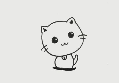 小猫简笔画怎么画 小猫简笔画带颜色步骤图