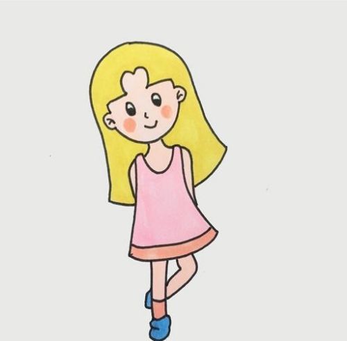 女孩简笔画图片大全 女孩简笔画漂亮可爱怎么画