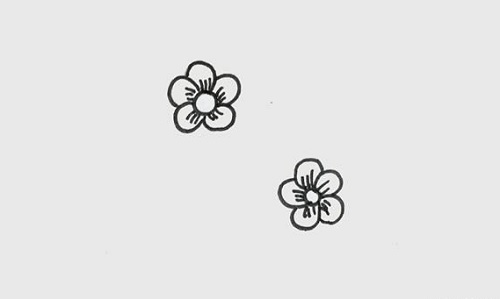 梅花简笔画简单又好看 梅花简笔画儿童画画法