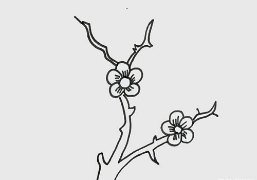 梅花简笔画简单又好看 梅花简笔画儿童画画法