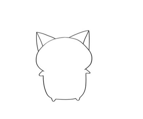 可爱小猫简笔画可爱简单儿童画 小猫卡通简笔画画法
