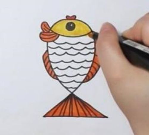 小动物简笔画大全 漂亮小鱼简笔画怎么画