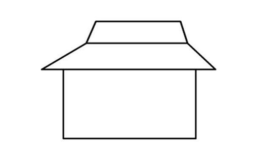 房子儿童简笔画 房子简笔画图片带颜色步骤图