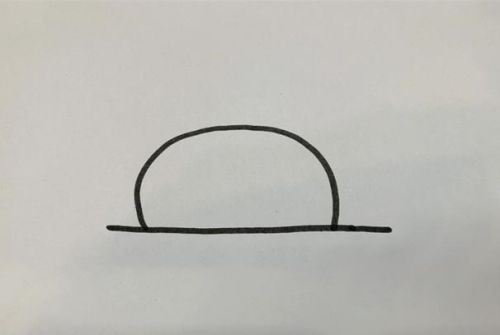 落日余晖简笔画风景简笔画 夕阳下的风景简笔画怎么画