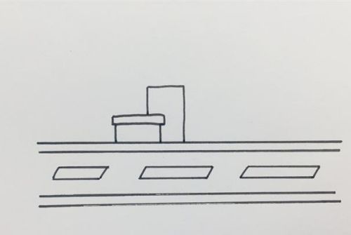 城市简笔画高楼大厦黑白彩色 城市简笔画简笔画