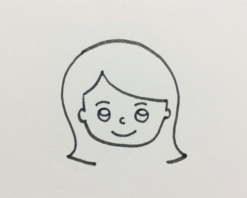 老师简笔画简单又漂亮女长发 老师简笔画画法图片大全