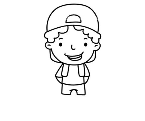 小男孩简笔画怎么画简单漂亮 小男孩简笔画帅气画法