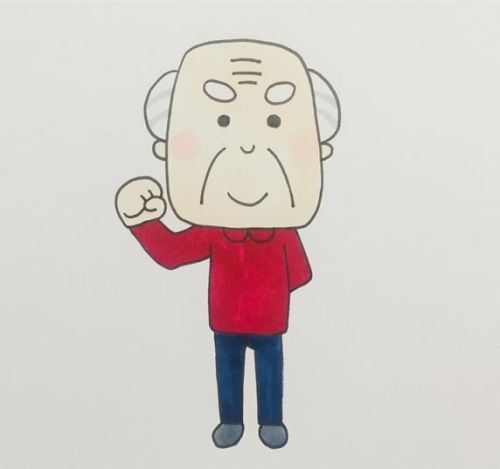 爷爷简笔画简单又帅气 简单爷爷简笔画怎么图片大全