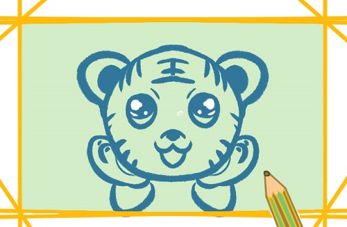 虎头简笔画卡通可爱 虎头简笔画图片一步一步教