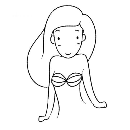 美人鱼怎么画 美人鱼简笔画幼儿园教学步骤