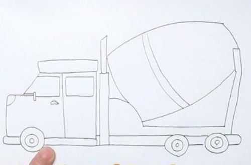 工程车简笔怎么画图片大全 工程车简笔画儿童画教程