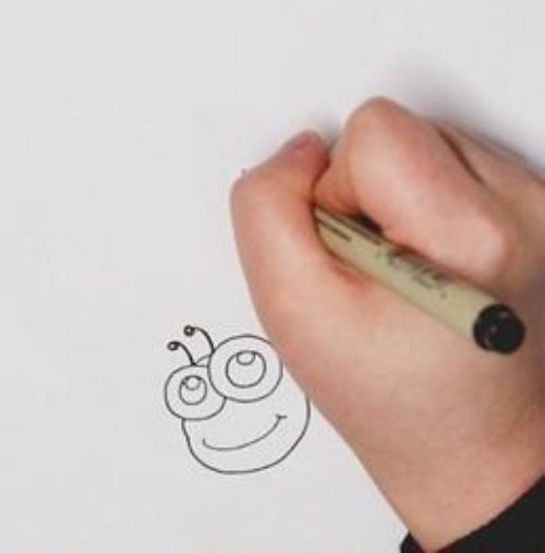 七星瓢虫儿童简笔画 七星瓢虫简笔画带颜色步骤图