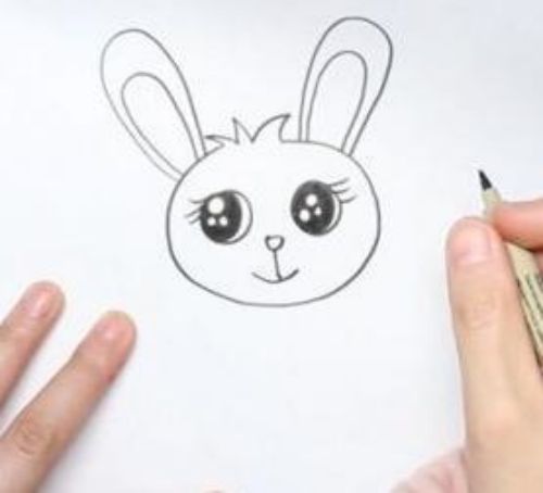 小动物简笔画大全 可爱彩色小兔子简笔画怎么画