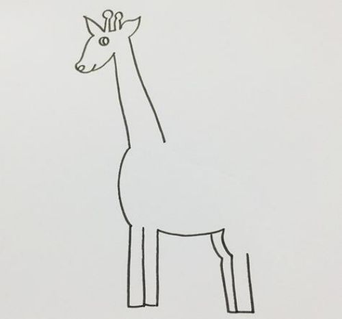 长颈鹿简笔画可爱一步一步教学 长颈鹿简笔画彩色简单