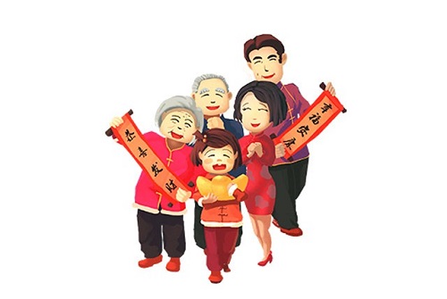 全家福简笔画五口之家图片大全 全家福简笔画儿童画