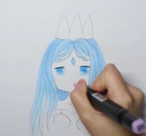 冰公主简笔画简单又漂亮 冰公主简笔画怎么画教程