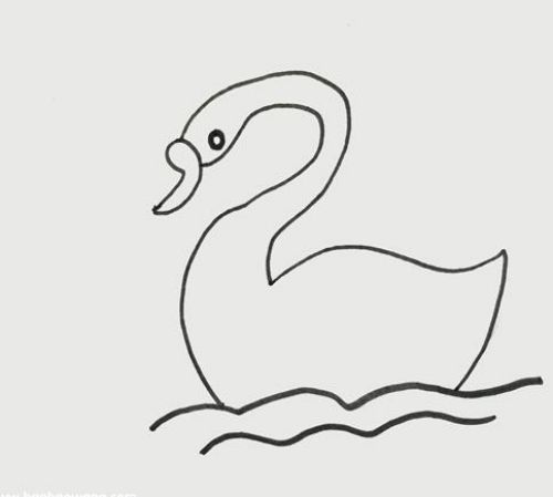 天鹅简笔画图片大全可爱 天鹅简笔画彩色怎么画-素描自学网 天鹅简笔画图片大全可爱 天鹅简笔画彩色怎么画