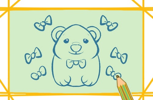 棕熊简笔画儿童画图片 棕熊简笔画彩色可爱步骤图