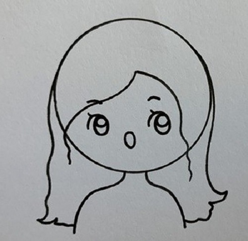 唱歌女孩简笔画简单漂亮 唱歌女孩简笔画彩色画法