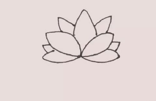 荷花简笔画简单好看图片 荷花简笔画带颜色画法