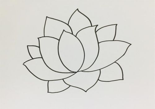 荷花简笔画简单又好看画法 荷花简笔画怎么画