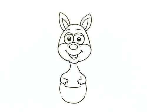 袋鼠简笔画图片大全 袋鼠简笔画怎么画可爱