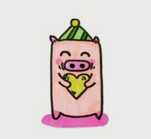 小动物简笔画大全 呆萌小猪简笔画怎么画-素描自学网 小动物简笔画大全 呆萌小猪简笔画怎么画