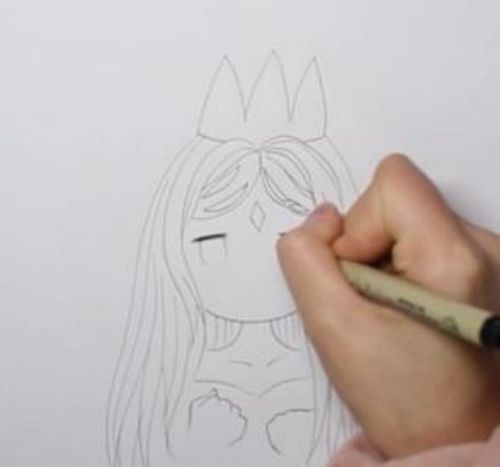 冰公主简笔画简单又漂亮 冰公主简笔画怎么画教程