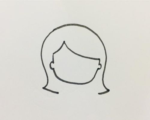 老师简笔画简单又漂亮女长发 老师简笔画画法图片大全