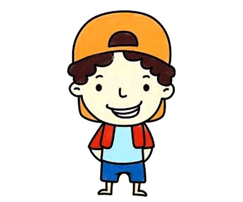 小男孩简笔画怎么画简单漂亮 小男孩简笔画帅气画法