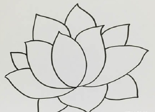 荷花简笔画图片简单画法 荷花简笔画儿童画好看