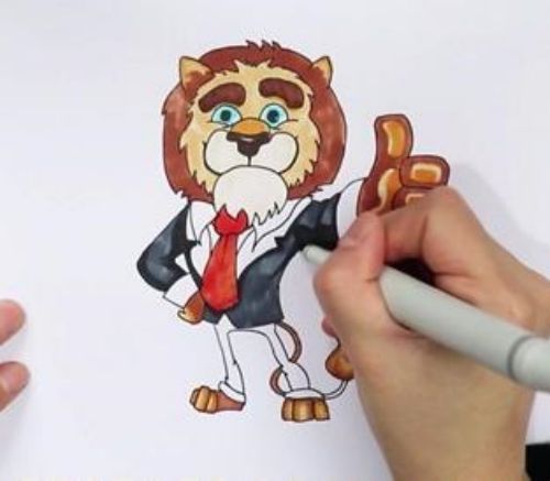 狮子简笔画简单可爱 狮子简笔画儿童步骤教程